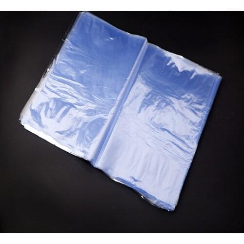 200Pcs/Lot 15x25cm Shrink Film Wrap Cosmetic Packaging Materials Transparent Blow Molding PVC Heat Shrinkable Storage Bag Pouch
