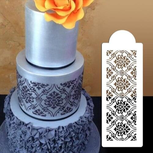 Wedding Cake Stencil Plastic Cookie Cake Stencil Fondant Cake Tool Wedding Flower Cookie Stencil Decoration For Cake