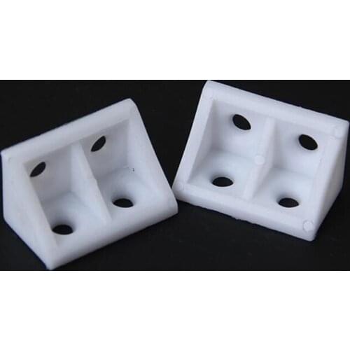 Hinge Corner Thickened transparent nylon plastic angle code 90 right angles Cabinet furniture fittings 100pcs