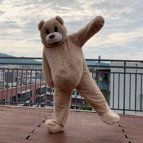 Funny Web Celebrity Dancing Bear Plush Mascot Cosplay Costume Suit Adult Easter Christmas Halloween Birthday Party