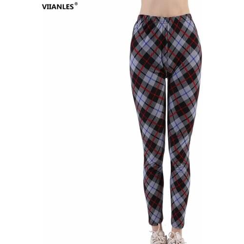 VIIANLES Women Sexy Print High Waist Casual Pants Casual Sport Fitness Leggings Sweatpant For Female Cropped Trousers Breathable