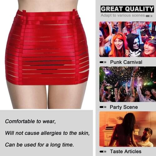 Gothic Womens Body Harness Straps Restraining Bondage Buttocks Bandage High Waist Skirt Shapewear Sexy Erotic Lingerie Bdsm