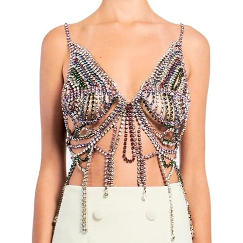 Stonefans Fashion Hot Erotic Pendant Underwear Women Sexy for Women Ladies Crystal New Tassel Body Jewelry Wholesale Accessories