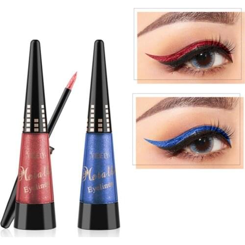 1 Pcs Shimmer Eyeliner Soft Waterproof Sweatproof Quick-drying Not Easy To Smudge Highlight Eyeliner Long-lasting Makeup TSLM2
