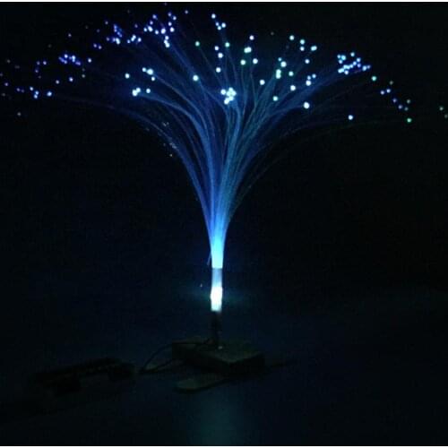 1PCS Beautiful Romantic Color Changing LED Fiber Optic Nightlight Lamp small night light Chrismas Party Home decoration