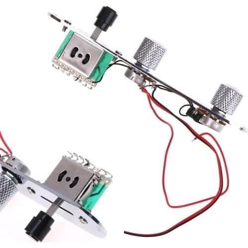 1Pc High Quality Chrome 3 Way Wired Loaded Prewired Control Plate Harness Switch Knobs for Tele Telecaster Guitar Parts