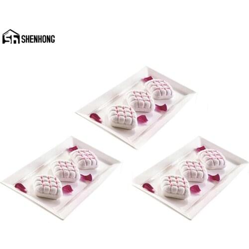 SHENHONG 6 Holes Pillow Chocolates Cake Mold 3D Mousse Cake Moulds For Ice Creams Bakeware shapes Moule Pan