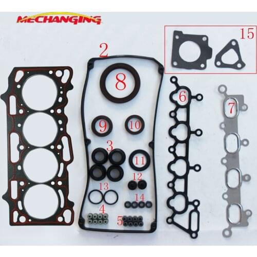 4G18 For MITSUBISHI LANCER LING DOHC Soueast Lioncel 1.6 Full Engine Gasket Set Automotive Spare Parts SE000356