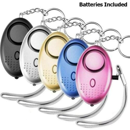 5pcs Egg Shape Self Defense Alarm 120dB Women Security Protect Alert Personal Safety Scream Loud Keychain Mothers Day Gifts