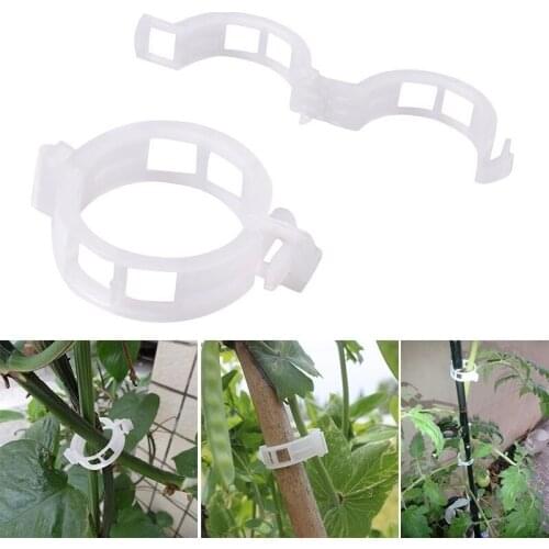 50Pcs Plastic Plant Support Clips Tomato Hanging Trellis Vine Connects Plants Greenhouse Vegetables Garden Ornament