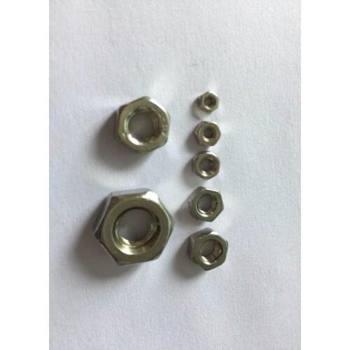 500pcs M2 M2.5 M3 M4 M5 M6 Stainless Steel Hex Nut Hexagon Nuts Hexagonal Nut Screw Nut