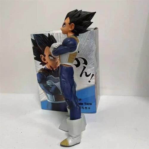 Anime Dragon Ball Standing Black Hair Vegeta Fighting Clothes Action Figure Model Decoration Toys Childrens Gifts Collectibles