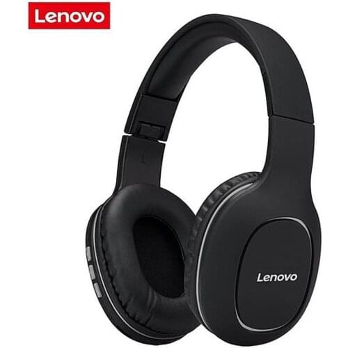 For Lenovo HD300 Wireless Headphone Stereo HiFi Subwoofer Bluetooth-compatible 5.0 Black Rechargeable Headset for Sports