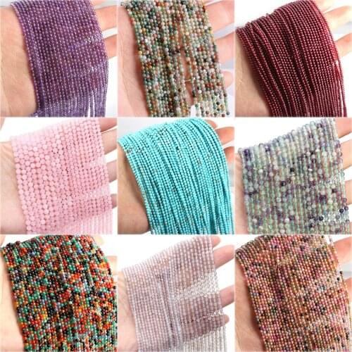 Natural Stone Loose Beads Round Turquoises Rose Quartza Beads for Jewelry Making DIY Bracelet Necklace Accessories