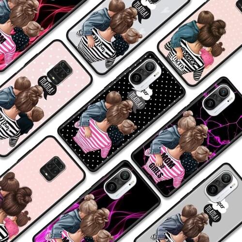 Phone Case For Xiaomi Redmi Note 10 9 9T 9S 8 8T 7 Pro Max TPU Cover Soft Fundas Black Capa Silicone Shell Super Mama Boy