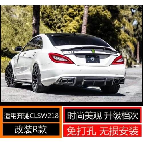 For benz cls w218 high quality Carbon Fiber rear boot Wing Spoiler Rear Roof Spoiler Wing Trunk Lip Boot Cover