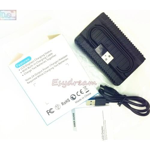 LCD USB Dual Charger + USB Cable for Sony NP-F550 NP F550 F570 FM50 FM500H Batteries Battery Replace BC-V615 AC-VL1