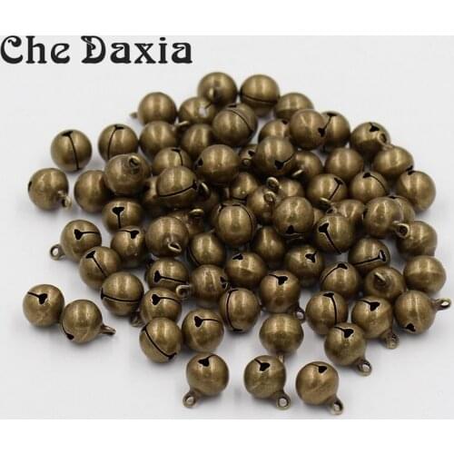 6/8/10/2/14/16mm Diameter Small Copper Jingle Bells for Christmas Decoration Bells DIY bracelet necklace accessories