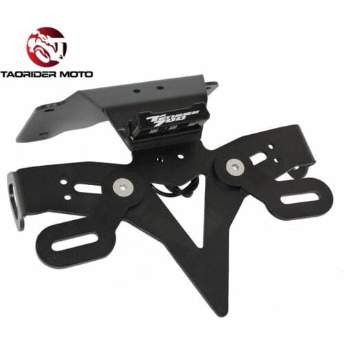 License Plate Holder Bracket Kit For Yamaha Tenere 700 XTZ700 T7 2019 2020 2021 Tail Tidy Fender Eliminator with LED Light