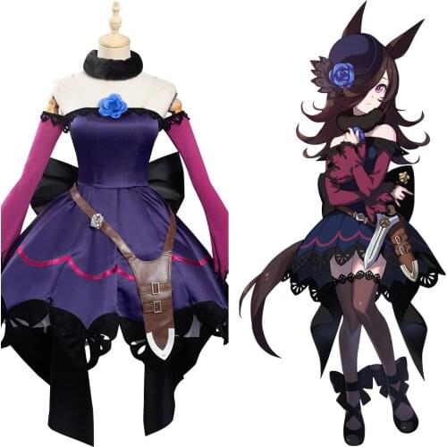Anime Umamusume Pretty Derby Cosplay Rice Shower Dress Costumes Halloween Carnival Custom Make