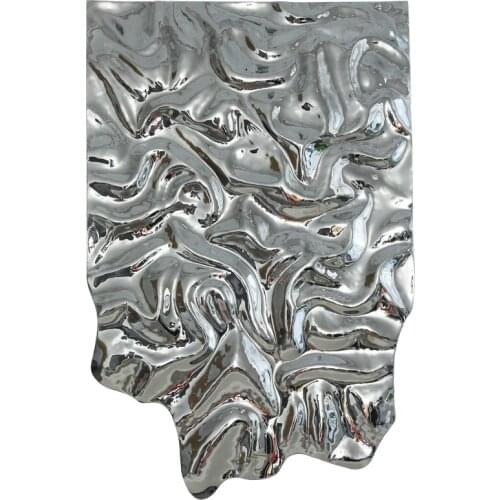 Model room living room square decorative painting Villa stainless steel wealth recruitment device wall decoration art pendant