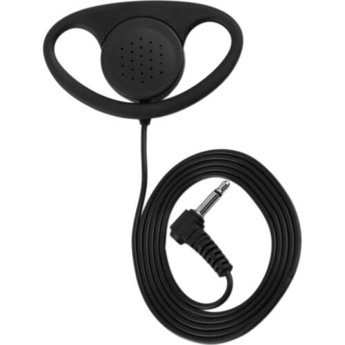 Hot New Comfortable Pin 3.5mm D Shape Listen Only Soft Rubber Earpiece Headset For Motorola Radio Anti Noise earphone