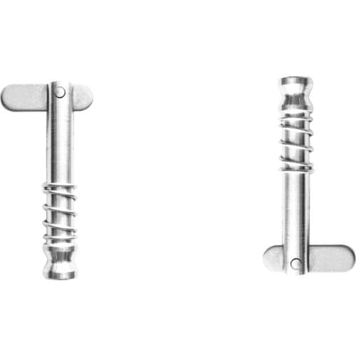 MagiDeal 2 x Quick Release Pin Deck Hinge Parts - 316 Stainless Steel