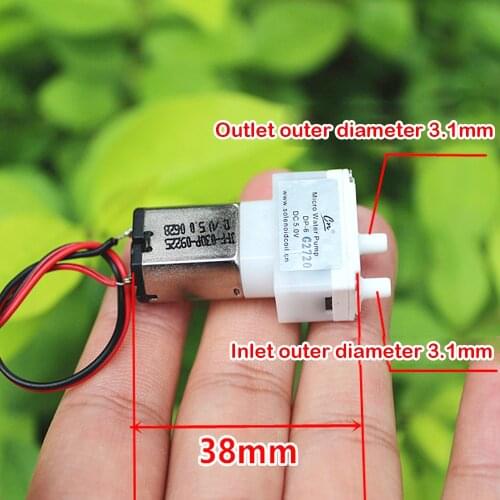 New TCS DC 3V 3.7V 5V Mini Mute Air Pump Oxygen Pump M20 Motor Pump for Fish Water Tank Sphygmomanometer Monitor Double Hole