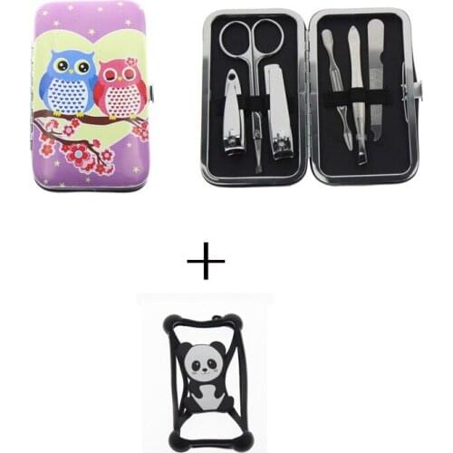 Professional Manicure Pedicure Set Kit Tool And Silicone Soft Phone Case For ALL Mobile Lovers Sweetheart Women Girls Gift