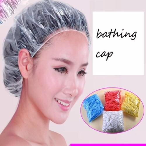Disposable Bath Cap Waterproof Adult Female Headgear Hotel Thickened Bath Shower Cap Hair Dyeing