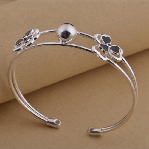 Wholesale High quality silver plated Fashion jewelry Bangles bracelet WS-162