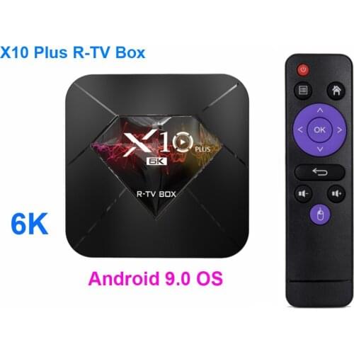 20PCS/LOT 6K TV Box X10 Plus Android 9.0 Smart TV Box Allwinner H6 Quad Core 4GB RAM 64GB/32GB ROM
