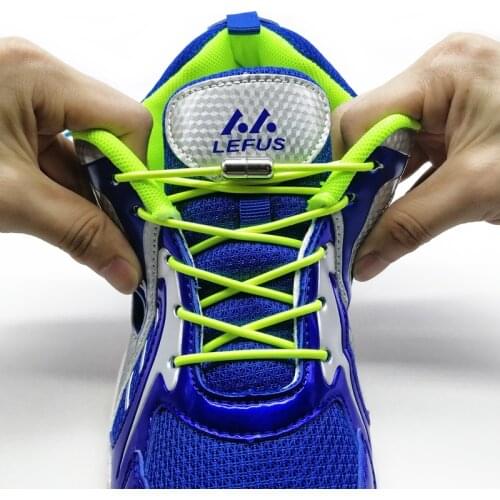 1Pair Elastic Locking Shoelaces Round No Tie Shoe Laces Kids Adult Sneakers Shoelaces Quick Lazy Shoe Lace Shoestrings 23 colors