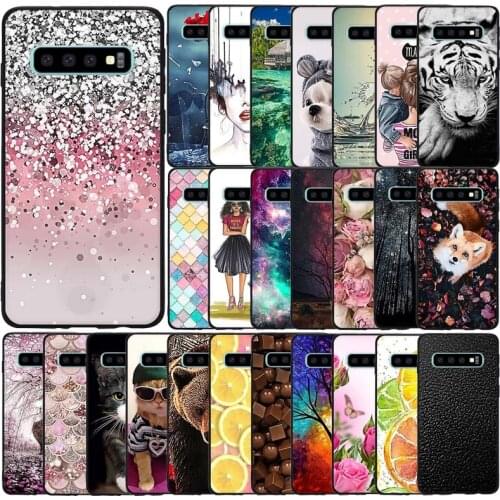 Silicone Case For Samsung Galaxy S10 Plus Case Soft Tpu Phone Shell Cover For Samsung S10 Plus Fundas Coque Etui Bumper Cover