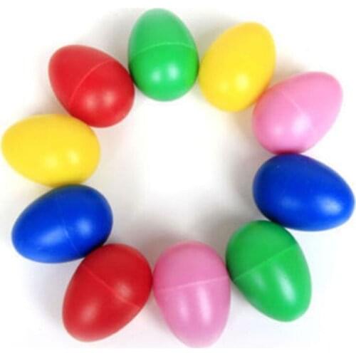 Cute Plastic Percussion Maracas Shakers Musical Egg Great Baby Toddler Children Early Learning Toy Yellow Pink Red Green Blue
