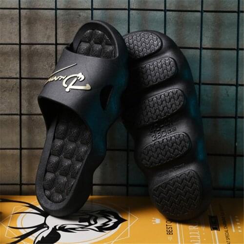 Topvivi luxury brand slides men shoes slippers summer beach outdoor Slippers 2021 fashion trending Shoes slides for women black