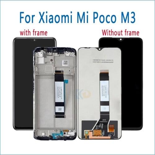 LCD Display for Xiaomi MI Poco M3 LCD Display Touch Screen Digitizer Assembly LCD Display TouchScreen Repair Parts