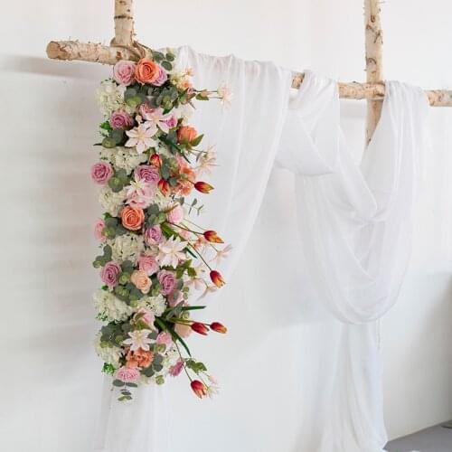 1M artificial flower row wedding backdrop decor arch party event store opening site layout silk Road cited floral arrangement