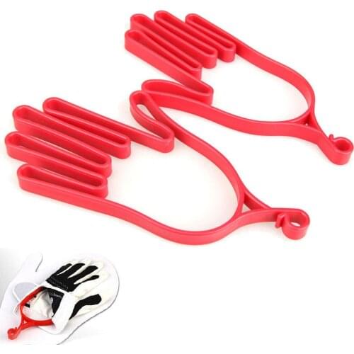 1 Pair Hand Shape Plastic Outdoor Sport Golf Gloves Mitten Holder Rack Stretcher