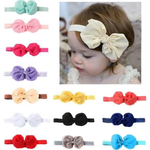 1pc Baby Headband Cute Infant Girl Toddler Flower Hair Bow Band Accessories