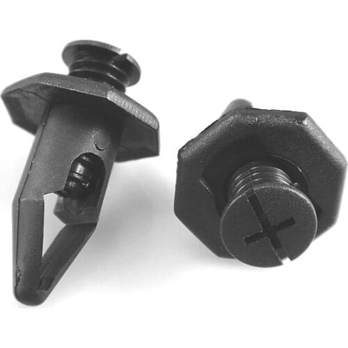 30x Black Nylon Rivet Bumper Fascia Push-Type Retainer Clip 91504-SM4-000 Fit (20x23.3x10mm)