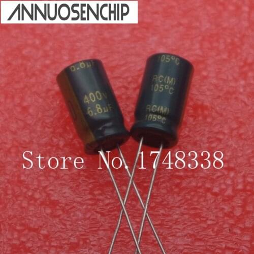 400V 6.8UF 105C LOW ESR electrolytic Capacitor high frequency 6.8uf 400v volume: 8*14mm