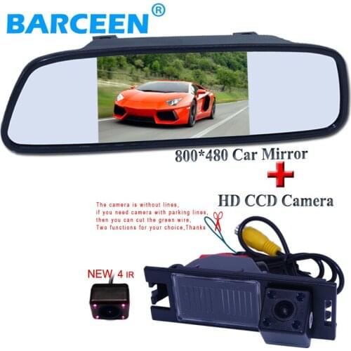 Car parking camera with display include 170 angle lens +5" car screen monitor for Hyundai IX35 2010/2012/tucson 2011