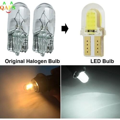 White Silicone Shell 3W COB LED Lights Car Width Light T10 Door light 10Pcs/lot