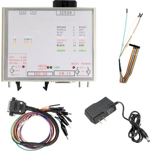 Powerbox for ECU Programmer J2534 Device JTAG Power Box With Full Adapters Multi-Purpose Connector
