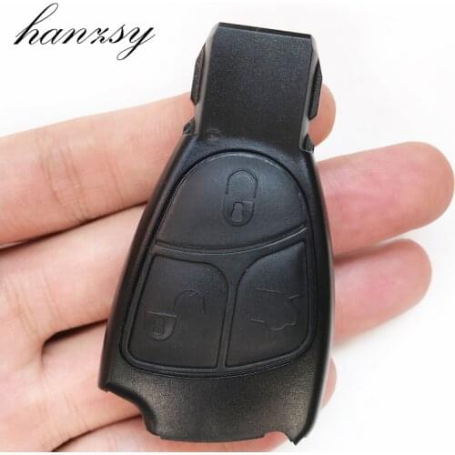 5Pcs 3 Buttons Car Key Shell Case For Mercedes Benz B C E ML S CLK CL C180 1998-2004 W202 Replacement Remote Key Fob Cover