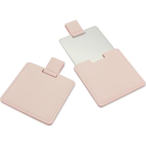 Pocket Rectangle Makeup Folding Mirrors Ultra-thin Folding Make Up Mirror Personalised Portable Compact Cosmetic Mirror