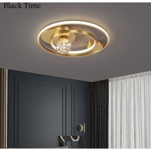 Round LED Ceiling Light Modern Indoor Ceiling Lamp for Living Room Bedroom Dining Room Kitchen Lamp Home Creative LED Luminaires