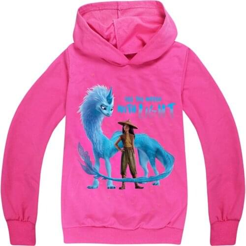 Hot 3D Printing Cartoon Raya And The Last Dragon Raya Boys And Girls Hooded Sweatshirt casual hooded top
