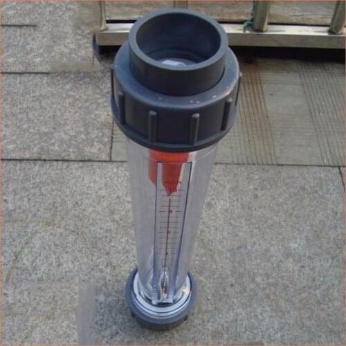 LZB-50S Rotameter Plastic Water Flow Meter (Long tube) Flow range 0.4-4m3/h ,LZB50S Tools Flow Meters plumbing